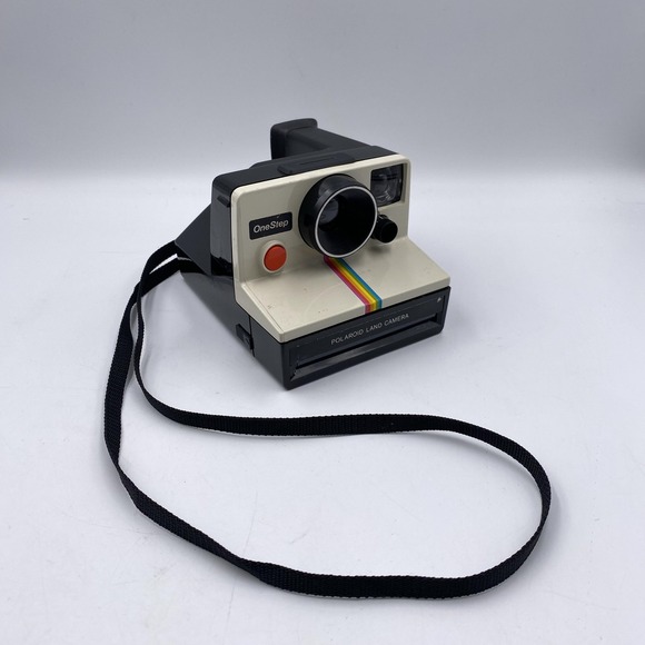 Vintage Polaroid OneStep Land Camera SX-70 Instant Film Rainbow Made USA Strap - Picture 1 of 13